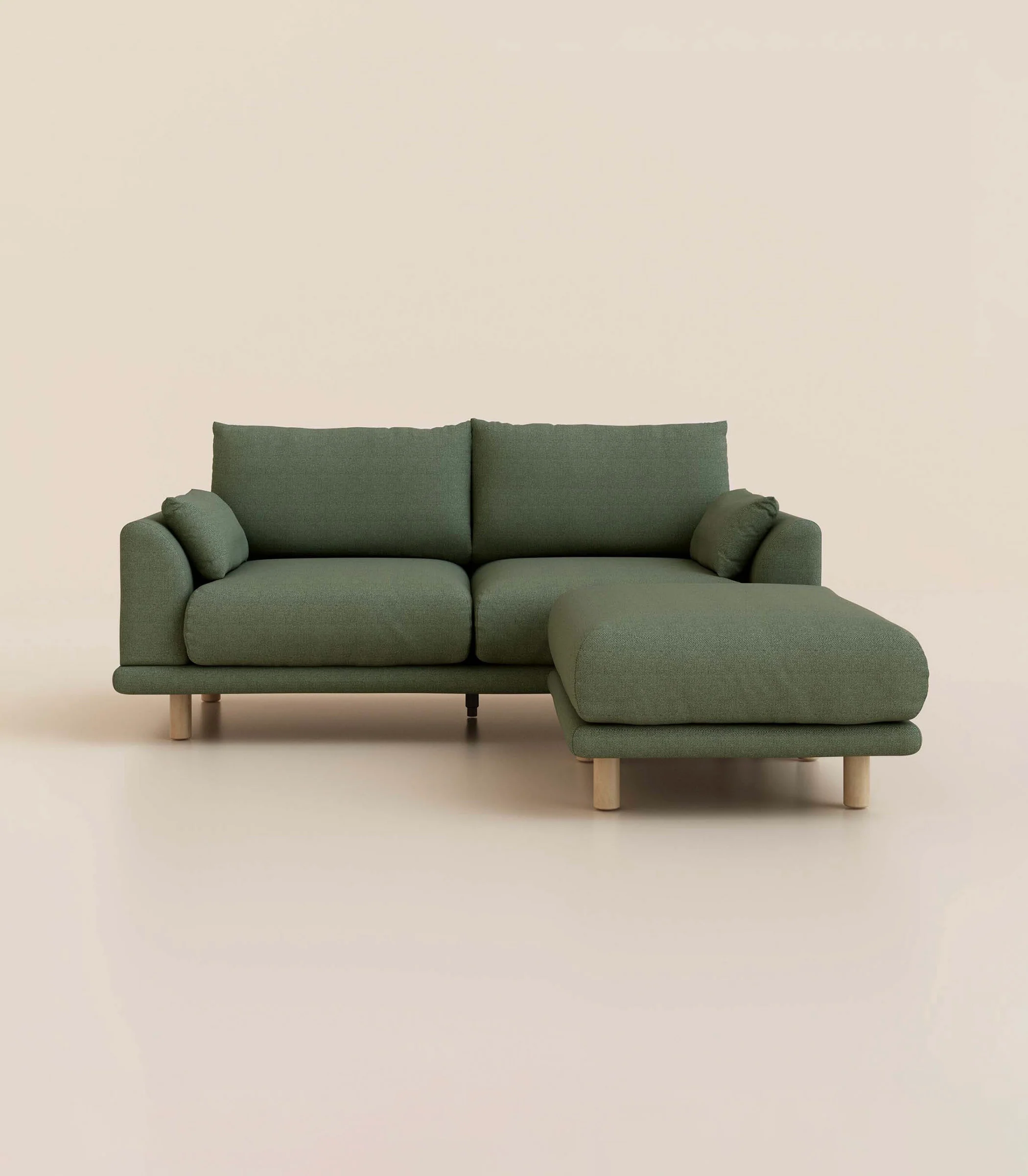 Canapé d'angle – Vert Kaki - Image 7