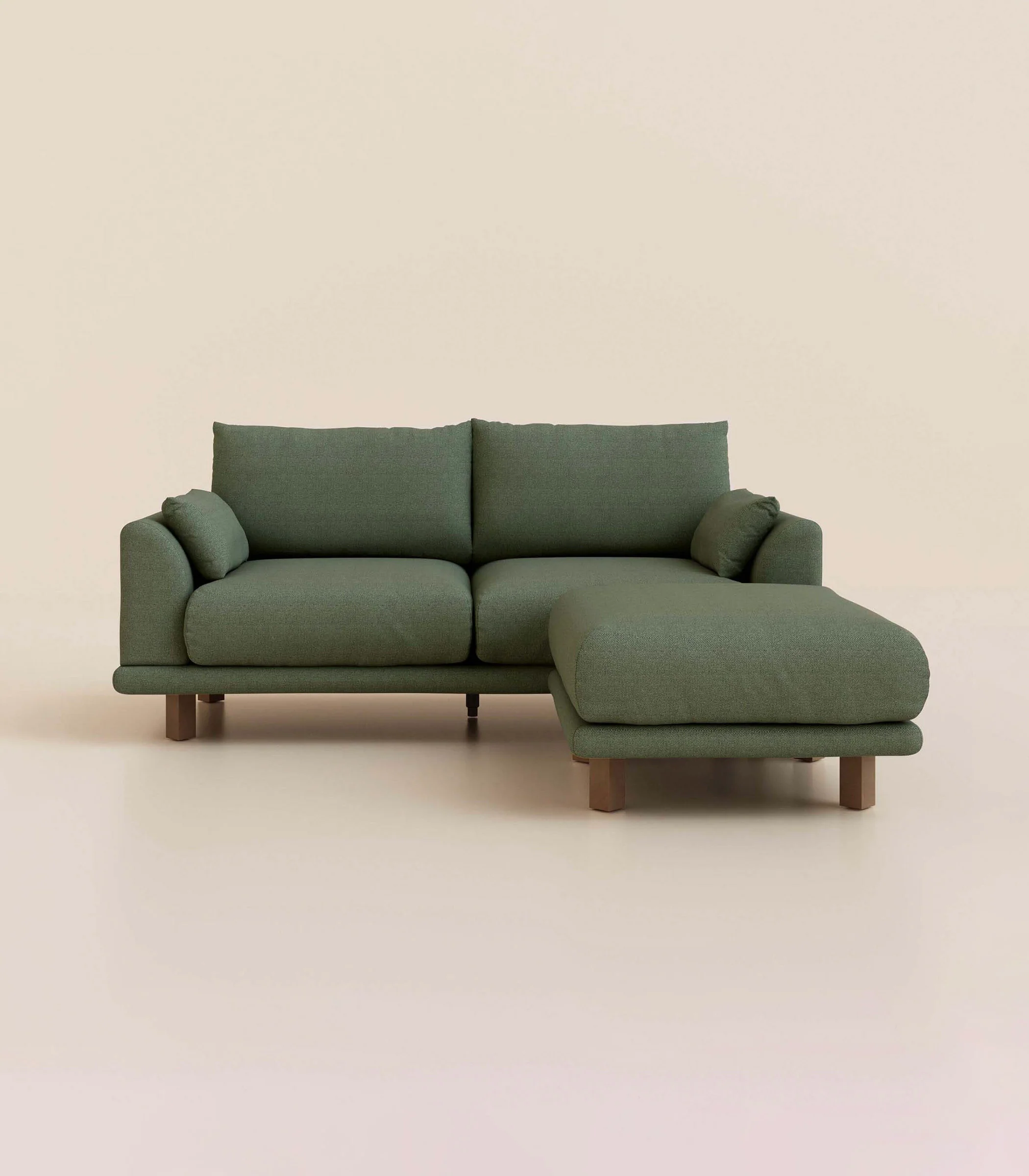 Canapé d'angle – Vert Kaki - Image 8