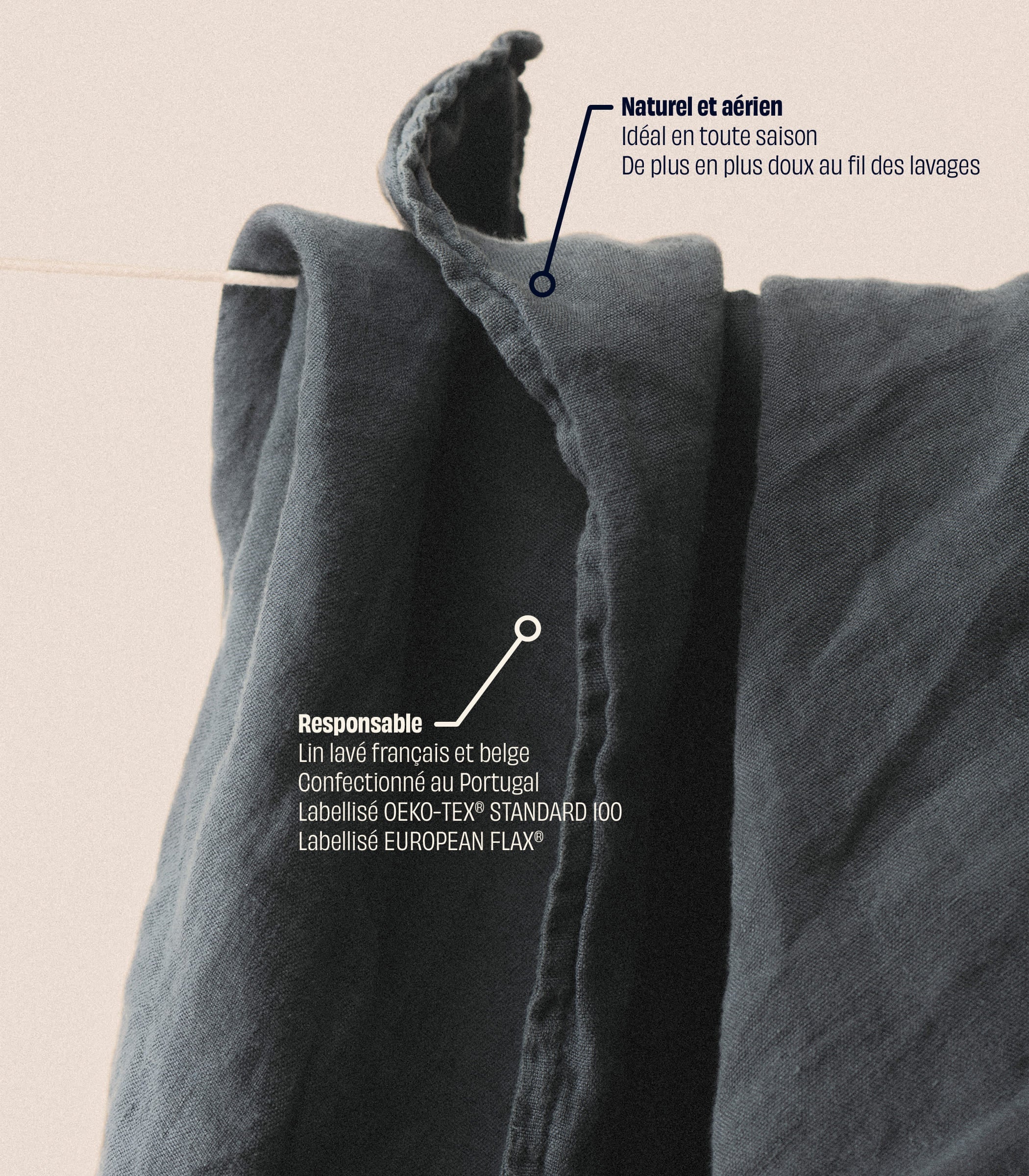 Drap housse en lin lavé - Image 8