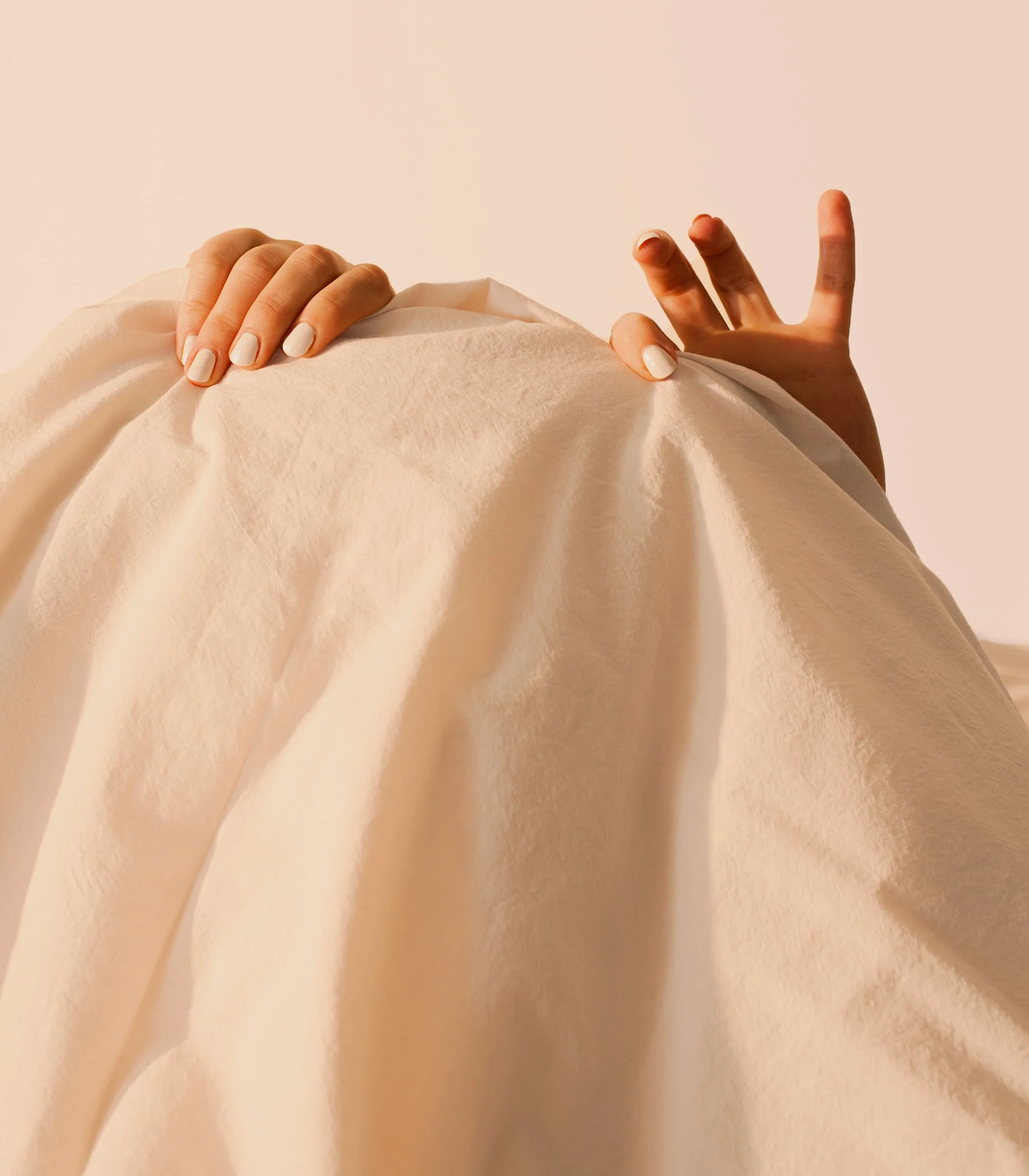 Drap housse en percale de coton - Beige ivoire - Image 4