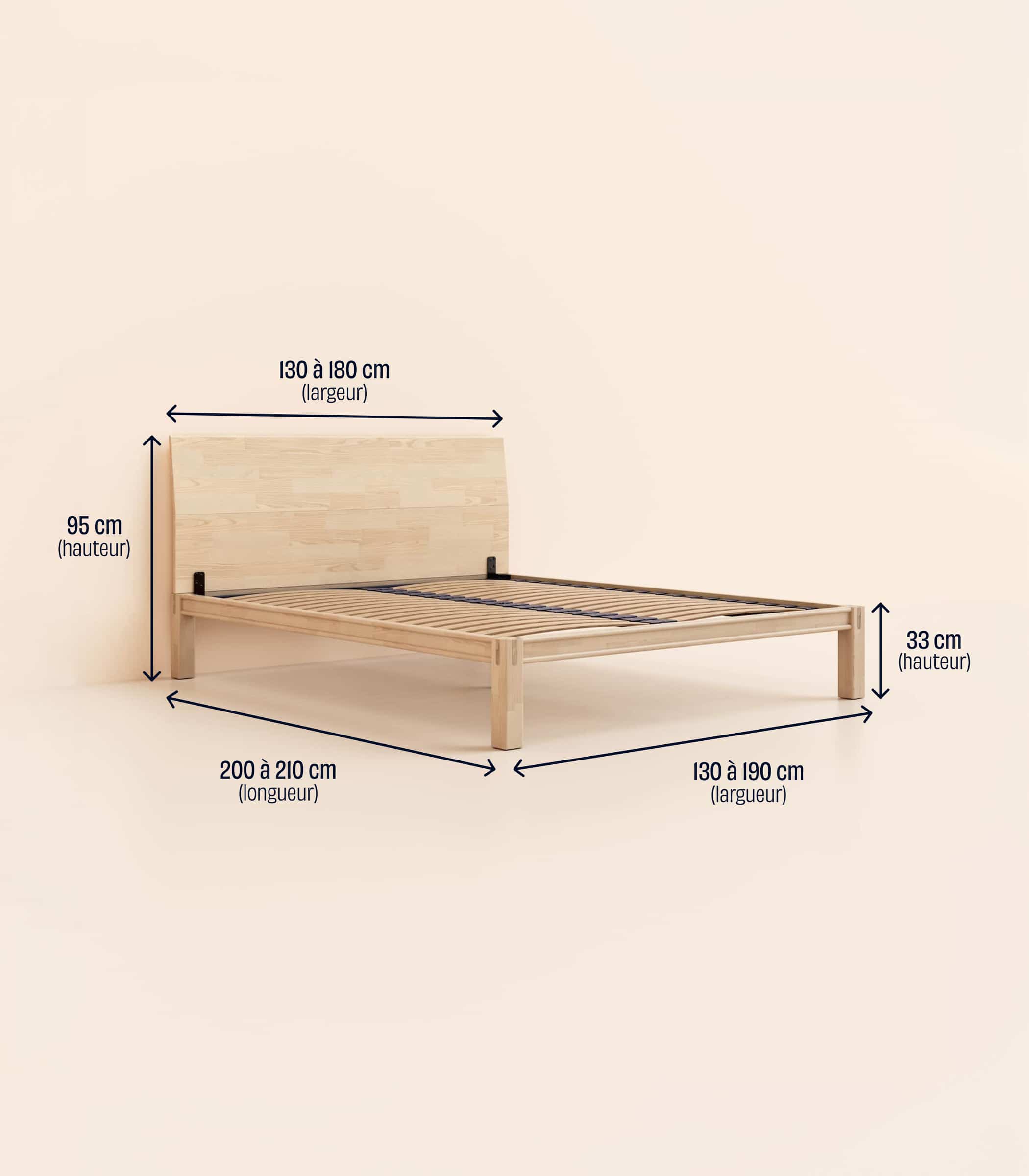 Lit en bois - Bois clair - Image 10