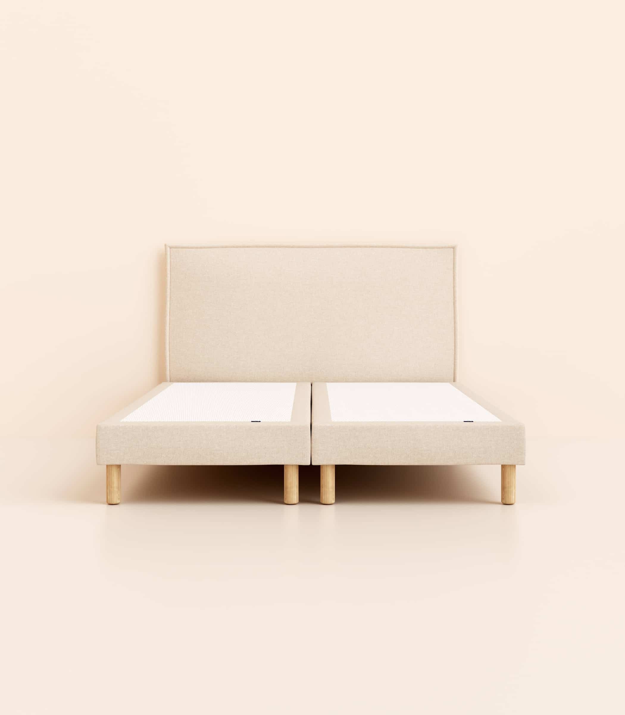 Lit tapissier - Beige - Image 3