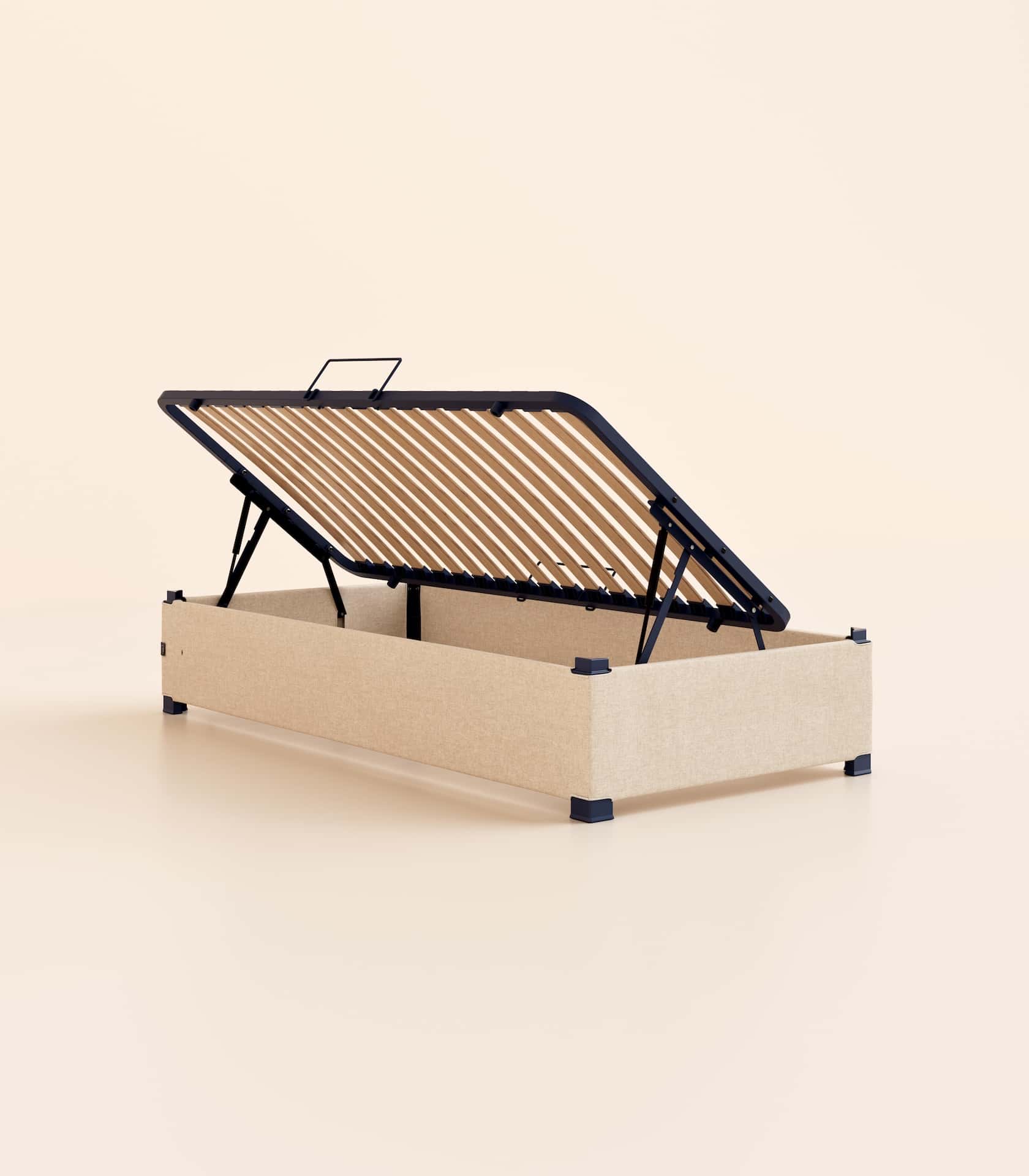 Lit coffre enfant - Beige - Image 5