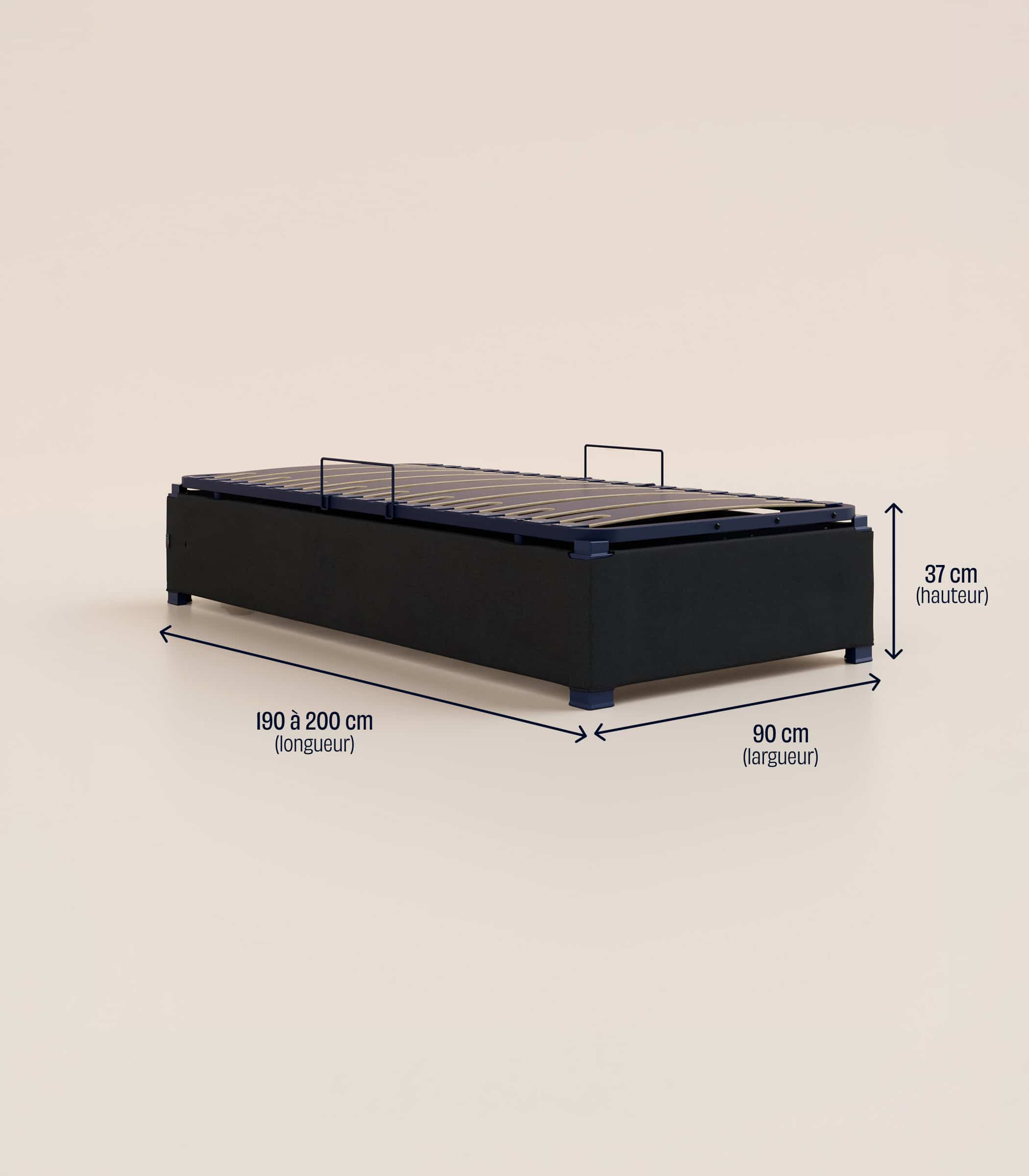 Lit coffre enfant - Noir Anthracite - Image 11