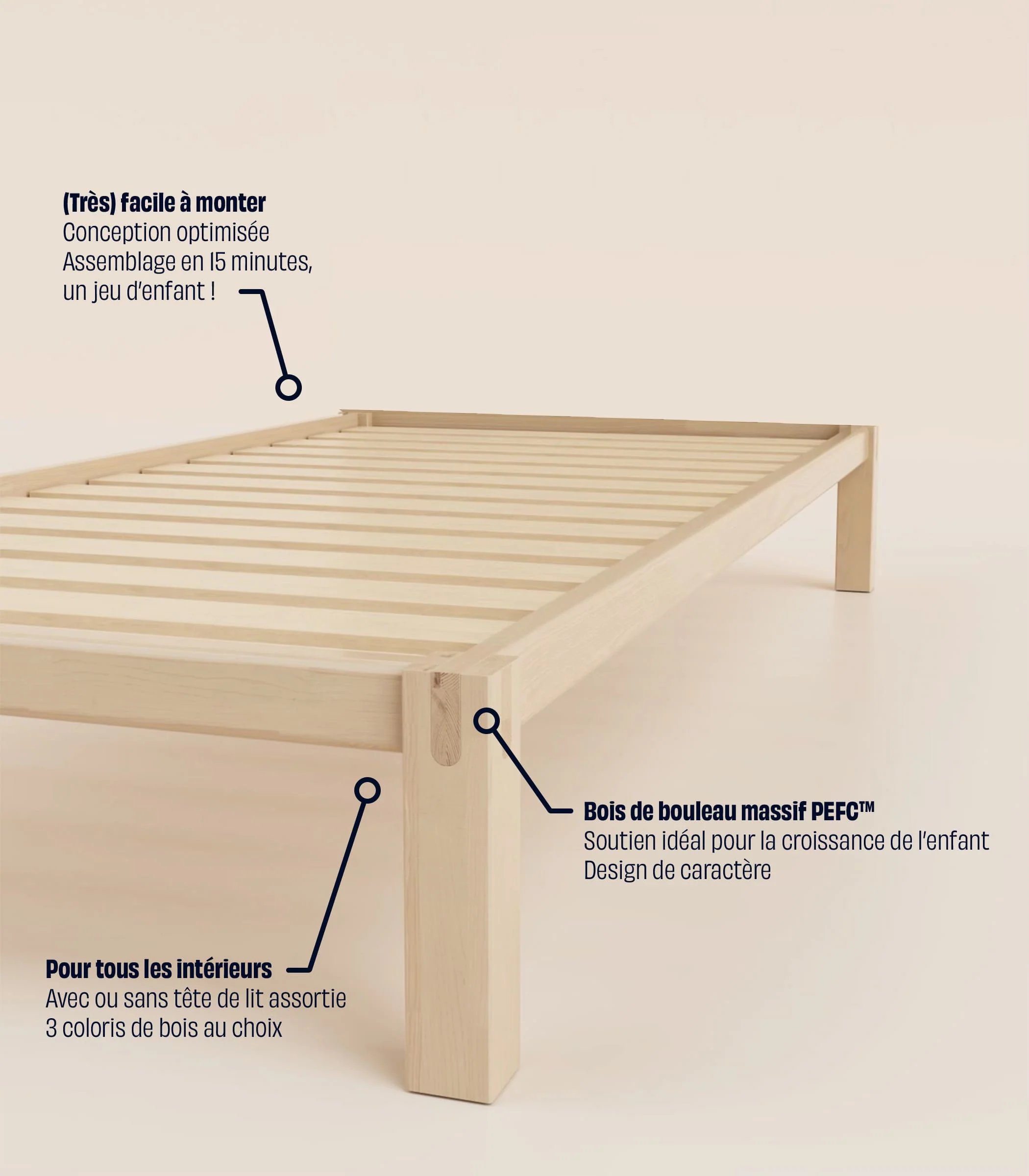 Lit en bois enfant - Image 5