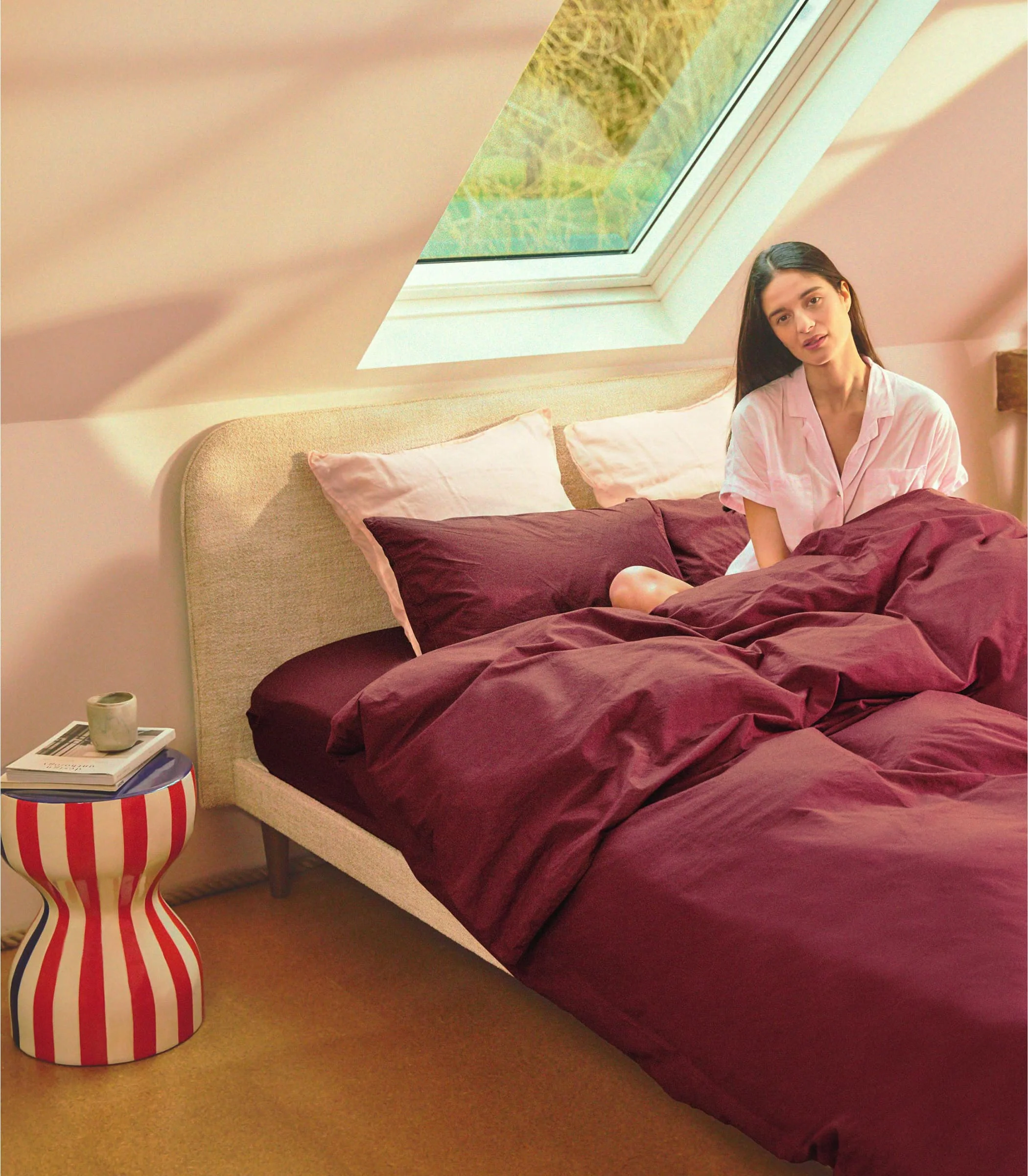 Lit scandi - Beige Bouclé - Image 8