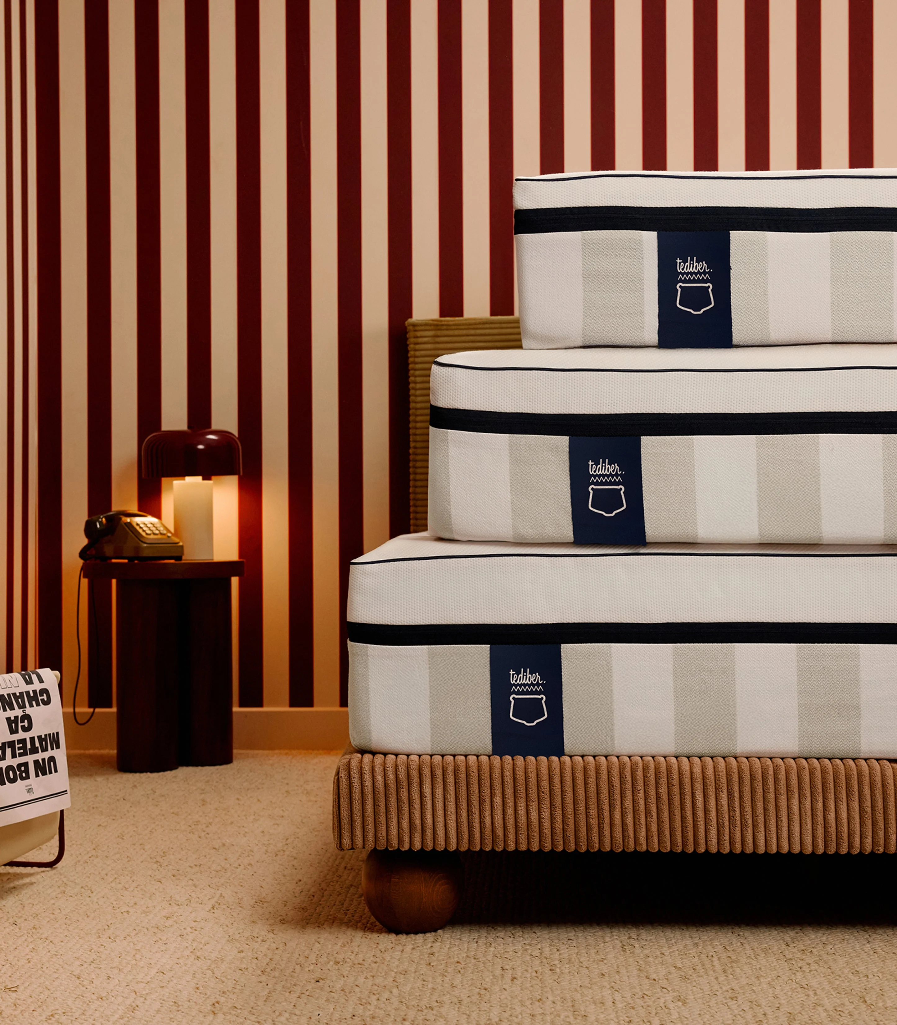Pack lit 2 places Hybride 140 x 190 cm Bibloc - Image 66