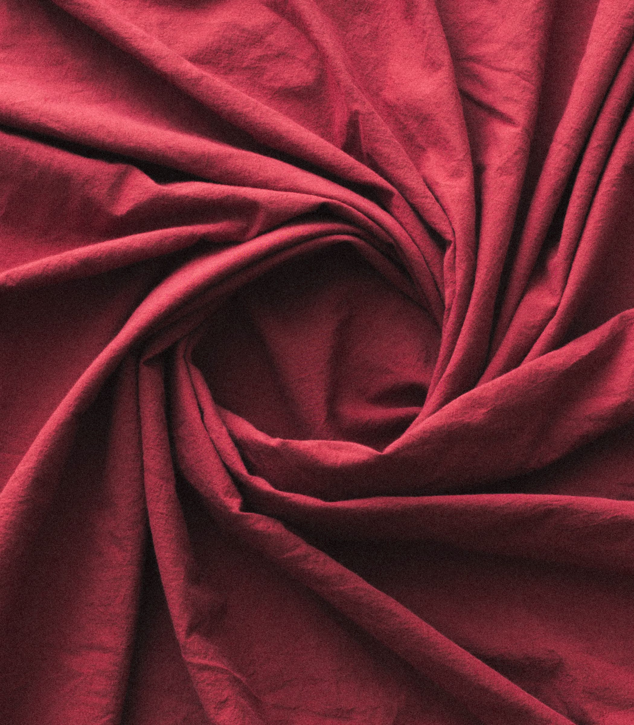 Taies d'oreiller en percale de coton - Rouge tanin - Image 2