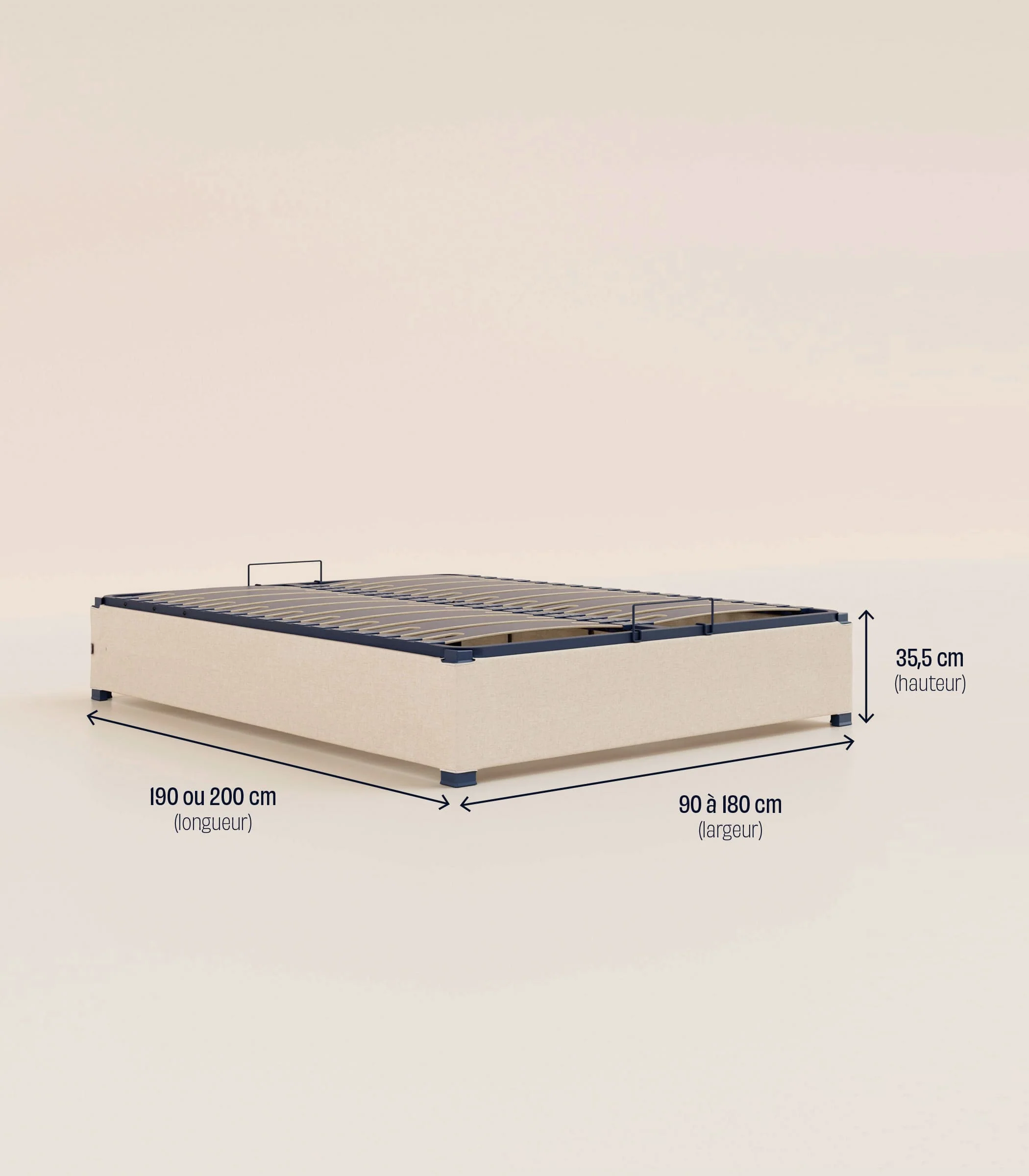 Sommier coffre - Beige - Image 14
